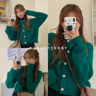 myhunnybear 🌷พร้อมส่ง🌷 เสื้อคลุม ไหมพรม คาร์ดิแกน วินเทจ กระดุมเพชร ( vintage knitted cardigan )