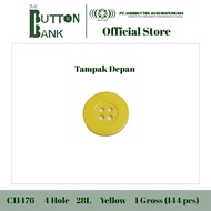 YELLOW outer buttons size 28L / 18mm EXPORT QUALITY C11476-28-YELLOW