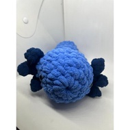 Axolotl Handmade Crochet,Patung Axolotl Crochet