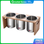 Gold Smile Crownford Stainless Steel Cutlery Storage Organizer Set 3-Piece