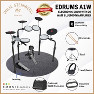 Standard Series Wilh. Steinberg Electronic Drum A1W with Headphones, and 20W Bluetooth Amplifier (WS