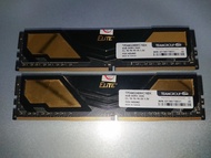 RAM Memori TEAM Elite+ Elite Plus DIMM LONGDIMM PC DDR4 8GB Kit (2x4GB) 2400 CL16