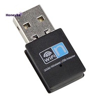 honeybee1 300Mbps Mini USB Wireless Wifi Adapter Wi fi Network LAN Card 802.11b/g/n RTL8188 Adaptor 