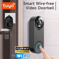 【In stock】2mp tuya Smart Doorbell Camera Wifi Wireless Call Intercom Video-Eye for Apartments Night Vision Video Door Bell Wireless with Chime FG18