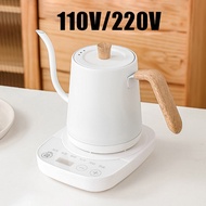 (Willie Samuel)110V/220V Electric Kettle Hand Brew Coffee Pot Gooseneck Jug Slender Mouth Pot Smart Temperature Control Kettle Teapot 1000W