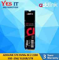 Addlink S20 256GB / 512GB / 1TB 2.5" SATA III 6Gb/s 3D Nand SSD /ADDLINK S70 NVMe M.2 2280 SSD -256