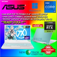 #AT260 Used ASUS TUF FX506H Intel Core i7-11800H 16GBD4 512GB SSD Nvidia RTX3050Ti RTX 3050 Ti Gamin