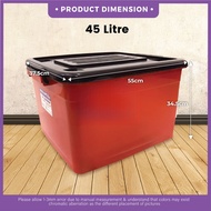 MAXONIC Storage Box with Wheels – 15L / 25L / 45L Storage Organizer