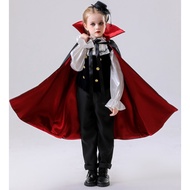 [Ready Stock] Halloween Children's Clothes Masquerade Costume vampire vampire Prince Cloak Cloak cos