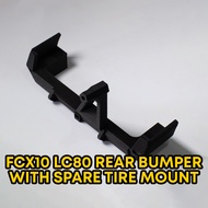 FCX10 LC80 REAR BUMPER WITH SPARE TIRE MOUNT RC Car