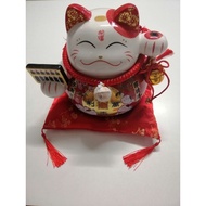 9" Ceramic Decoration Lucky Fortune Cat