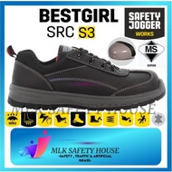 SAFETY JOGGER SAFETY SHOE / KASUT KESELAMATAN - BESTGIRL (LADIES COLLECTION) S3 SRC BLACK