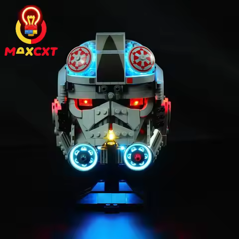 MAXCXT LED Light Set For LEGO 75429 at-at Driver Helmet DIY Decorative Lamp Not Include Lego Buildin