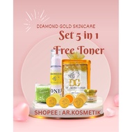 DG GLOW SKINCARE SET UNCANG + FREE TONER 50ML ORIGINAL BY HQ