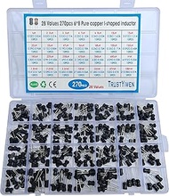 New 270pcs 28 vlaues 1uH-100mH 6 * 8 mm 0608 Inductor Pure Copper I-Shaped Inductor DIP Radial Power