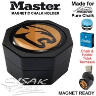 Octagonal Chalk Holder for Predator PURE Chalk - Magnetic Black Billiard Chalk Tube