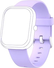 Slothcloud 1 Pack Kids Smart Watch Band Replacement,Breathable Soft Silicone Sport Wrist Strap Compatible Kids Smart Watch for H97 Smart Watch (Purple)