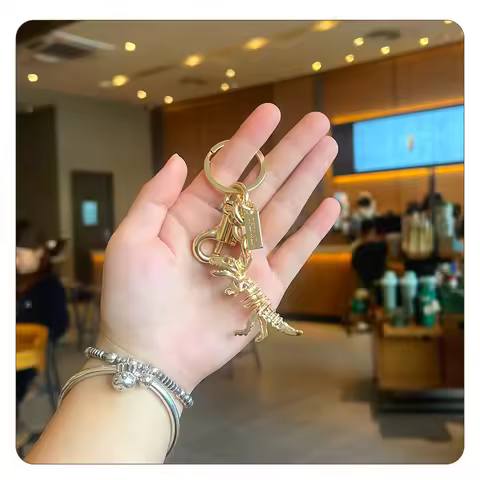 High Quality Metal Dinosaur Pendant For Lv Goyard Handbag Tote Bag Decoration Bags Accessories Women