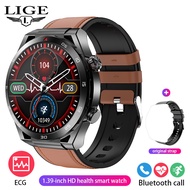 Lige Blood Pressure Smart ECG Electrocardiogram Blood Oxygen Health Monitoring Watch Bluetooth Call 