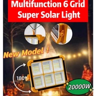 ️20000W New Model!6 grid Solar outdoor lighting 288 LED Lampu solar