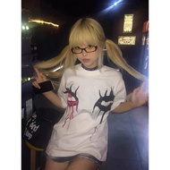 y2k y2k t-Shirt y2k Top Asian Culture Women's Clothing y2k Short Sleeve Clothes Handsome Dopamine Pe