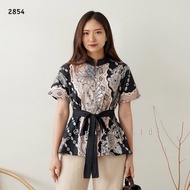 Atasan batik murah / blouse batik lengan pendek / blouse batik ikat