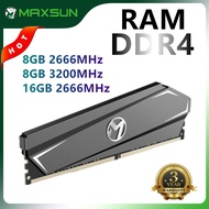 MAXSUN Memory Ram DDR4 8GB 16GB 2666MHz 3200MHz 1.2V 288Pin Interface Memoria Rams DDR4 PC Module Computer Desktop