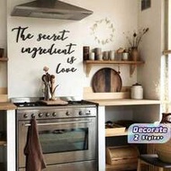 5 Pieces/Set, "Secret Ingredient Is Love" Sticker Wall Art, Modern Kitchen Wall Decoration, Family I