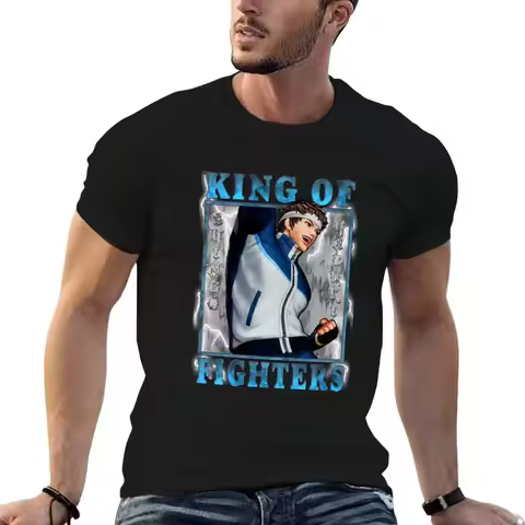 King of fighters XV - Straight as an Arrow Shingo Yabuki KOF T-Shirt Sporty Breathable Short Sleeve 
