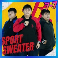 CY 7554 SWEATER COTTON FLEECE JOGGING GYM YOGA TREKKING MARATHON BASKETBALL HOUSTON ROCKETS