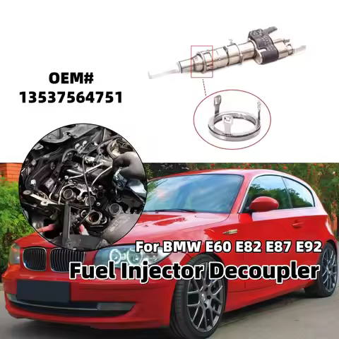Engine Fuel Injector Decoupler Car Injector Gasket Retro-Coupling Element Part 13537564751 For BMW E