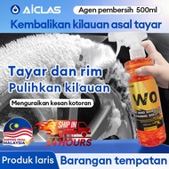 AICLAS Car wash shampoo Wax silicone tyre Polish tayar Cecair pembersih tayar dan roda 500ml pekat  