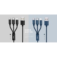 Remax RC-131TH 3in1 Fast Charging Cable 2.8A