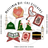 MUSLIMIN DIECUT STICKERS| Islamic Stickers | Journal Stickers | Diary Stickers | Cute Stickers | Diecut Stickers