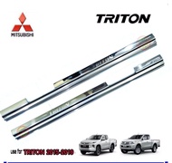 ชายบันไดสแตนเลส Mitsubishi Triton megacab allnew 2015-ปัจจุบัน กันรอยประตูtriton ชายประตูtriton triton2023 triton2020 triton2022