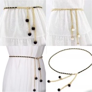 Latest Pearl Chain Women's Belt Pearl Belt Chain Belt