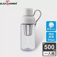 義大利Black Hammer Tritan搖搖運動瓶500ml-四色可選_白