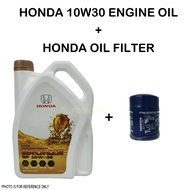HONDA SP 10W-30 MINERAL ENGINE OIL 10W30 4L + HONDA OIL FILTER 1 PCS