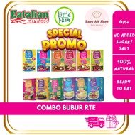 COMBO LITTLE NUUR PORRIDGE READY TO EAT TRAVEL FRIENDLY FOR 6 MONTHS 8 MONTHS 10 MONTHS