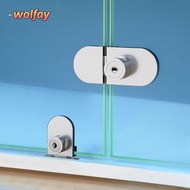 WOLFAY Cabinet Door Lock Punch-Free Double Open Sliding Security Hardware Cabinet Display Lock