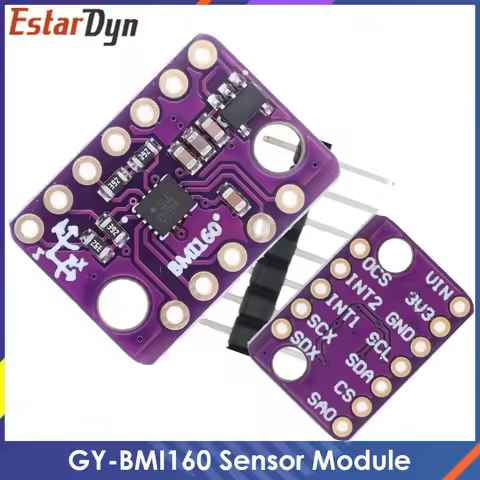 EstarDyn BMI160 GY-BMI160 6DOF 6-Axis Rate Gyro Gravity Accelerometer Sensor Module IIC I2C SPI Comm