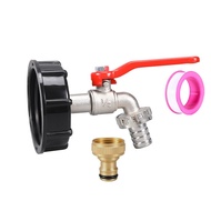 [LUMY] Tank Tap 1/2"  3/4" 1000 Liter Tank Connector Aluminum Alloy IBC Tank Tap