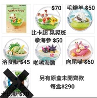 全新 日版 已開盒確認 Re-ment Pokemon Happy Days Terrarium Collection 比卡超 晃晃斑 毛辮羊 溶食獸 拳海參 啪嚓海膽 向尾喵 卡比獸 寵物小精靈 精