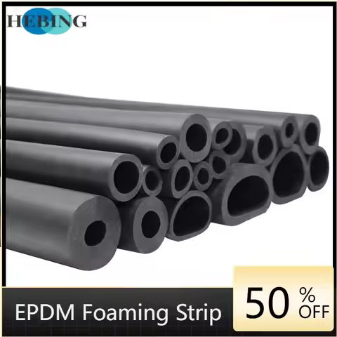 Length 1M to 3M Neoprene Customized Plastic NBR Foam Black Soft Round Heat Insulation Tube Sleeving 