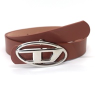 Authentic 2025 DIESEL American Retro Ins Cowhide Belt For Men And Women With Small Small Hardware Bu