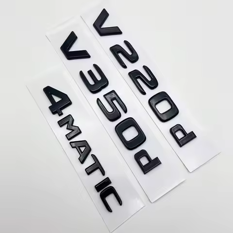 3D Letters V200d V220d V250d V300d V350d ABS Emblem for Mercedes Benz V Class Car Fender Badge Trunk