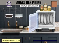 Rak PIring Akako 2 susun 3 susun 4 susun 5 susun Mini Dish Rack