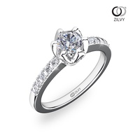 Zilvy - แหวนหญิงเพชรน้ำร้อย 0.32 กะรัต (GR705)