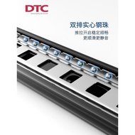 Dongtai DTC Non-Damping Drawer Track Guide Rail Three-Section Track Damping Cushioning Slide Rail 3-