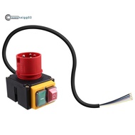 .3-Phase 400 V Emergency Stop Switch 3 Phase with Cable and Phase Inverter Industrial Plug Protectio